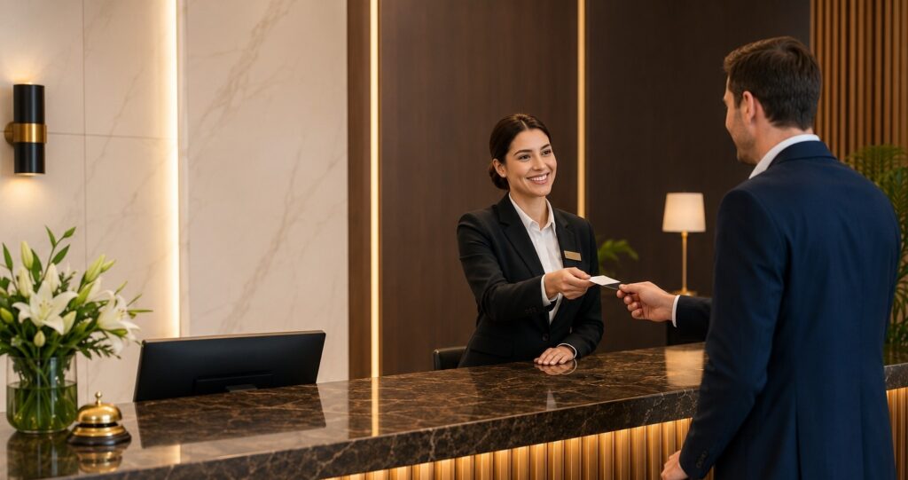 Hospitality career courses after PUC: hotel reception training
